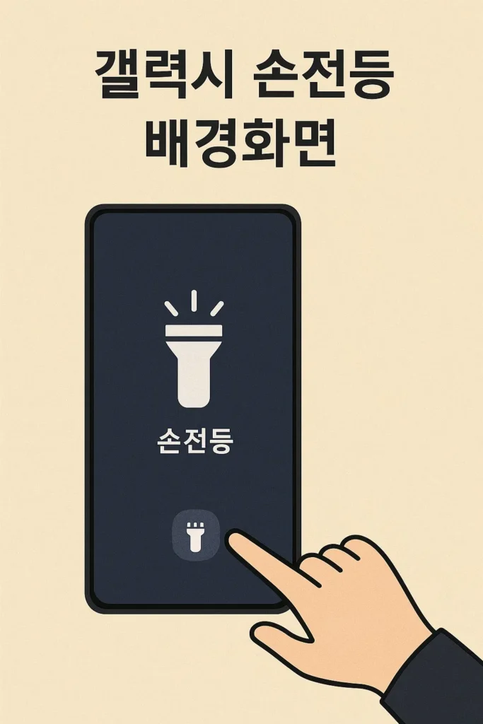 갤럭시 손전등 배경화면 설정 방법과 빠른 실행 팁! 4 갤럭시 손전등 배경화면 설정 방법과 빠른 실행 팁!
